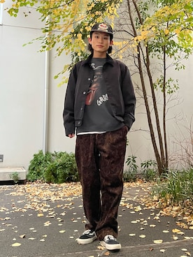 「アイテム（キャップ）」を使った、わたしょさん（メンズ・166cm・20代）の秋コーディネート