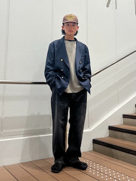 「JOURNAL STANDARD relume（ジャーナルスタンダード　レリューム）のアイテム（テーラードジャケット）」を使った、わたしょさん（メンズ・166cm）の夏コーディネート