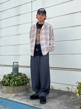 「アイテム（その他）」を使った、わたしょさん（メンズ・166cm）の夏コーディネート
