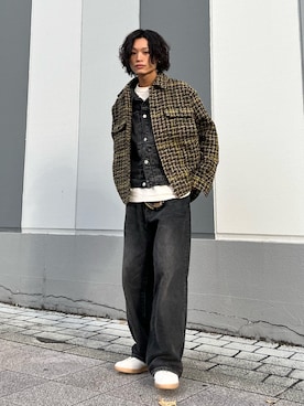 「アイテム（その他シューズ）」を使った、わたしょさん（メンズ・166cm）の秋コーディネート