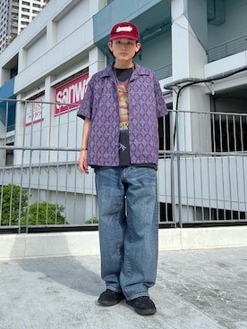 「STAR WARS（スターウォーズ）のアイテム」を使った、わたしょさん（メンズ・166cm）の夏コーディネート
