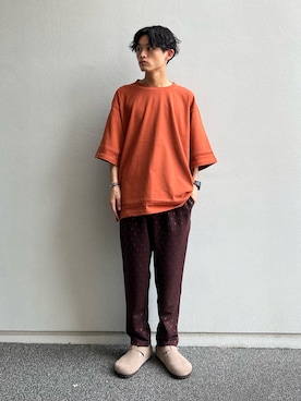 「JOURNAL STANDARD relume（ジャーナルスタンダード　レリューム）のアイテム（その他シューズ）」を使った、わたしょさん（メンズ・166cm）の夏コーディネート