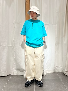 「JOURNAL STANDARD relume（ジャーナルスタンダード　レリューム）のアイテム（帽子）」を使った、わたしょさん（メンズ・166cm）の春コーディネート