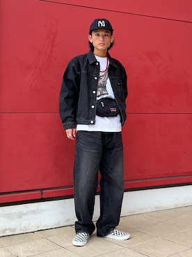 「Levi's（リーバイス）のアイテム（パンツ）」を使った、わたしょさん（メンズ・166cm）の夏コーディネート