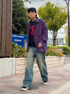 「アイテム（スウェット）」を使った、わたしょさん（メンズ・166cm・20代）の秋コーディネート