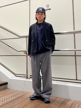 「LACOSTE（ラコステ）のアイテム」を使った、わたしょさん（メンズ・166cm）の秋コーディネート