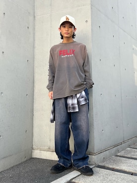 「アイテム（その他シューズ）」を使った、わたしょさん（メンズ・166cm・20代）の秋コーディネート