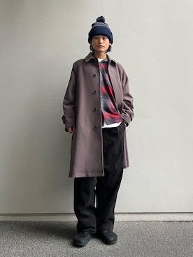 わたしょさん（骨格ストレート・メンズ・166cm）の冬コーディネート