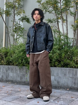 「BIRKENSTOCK（ビルケンシュトック）のBIRKENSTOCK / ビルケンシュトック  ボストン シアリング 1028299/259883（サンダル）」を使った、わたしょさん（メンズ・166cm）の冬コーディネート