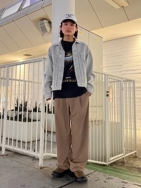 わたしょさん（メンズ・166cm）の春コーディネート