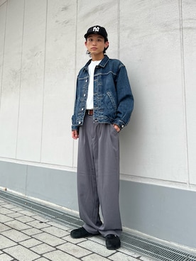 「アイテム（帽子）」を使った、わたしょさん（メンズ・166cm・20代）の秋コーディネート