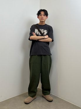 「JOURNAL STANDARD relume（ジャーナルスタンダード　レリューム）のアイテム（その他シューズ）」を使った、わたしょさん（メンズ・166cm）の夏コーディネート