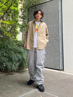「アイテム（その他シューズ）」を使った、わたしょさん（メンズ・166cm・20代）の夏コーディネート