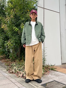「アイテム（トップス）」を使った、わたしょさん（メンズ・166cm・20代）の秋コーディネート