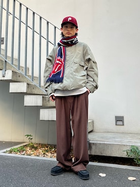 「アイテム（その他）」を使った、わたしょさん（メンズ・166cm）の冬コーディネート