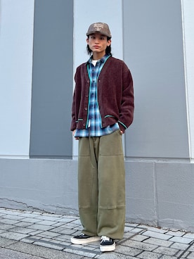 「アイテム（スウェットパンツ）」を使った、わたしょさん（メンズ・166cm・20代）の冬コーディネート