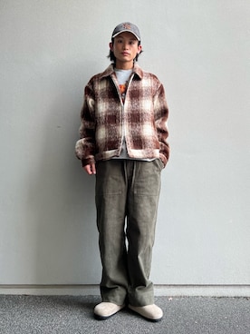 「アイテム（チノパンツ）」を使った、わたしょさん（メンズ・166cm・20代）の秋コーディネート