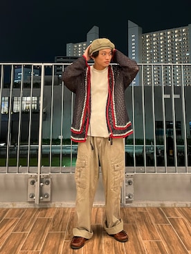 「Levi's（リーバイス）のアイテム（チノパンツ）」を使った、わたしょさん（メンズ・166cm）の秋コーディネート