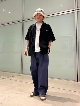 「LACOSTE（ラコステ）のアイテム」を使った、わたしょさん（メンズ・166cm）の春コーディネート