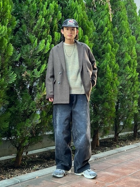 「アイテム（その他アウター）」を使った、わたしょさん（メンズ・166cm・20代）の冬コーディネート