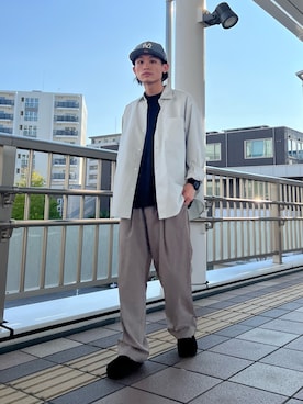 「アイテム（帽子）」を使った、わたしょさん（メンズ・166cm・20代）の秋コーディネート