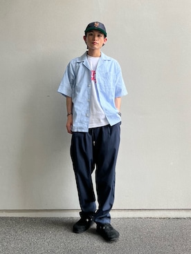 「アイテム（その他）」を使った、わたしょさん（メンズ・166cm）の夏コーディネート
