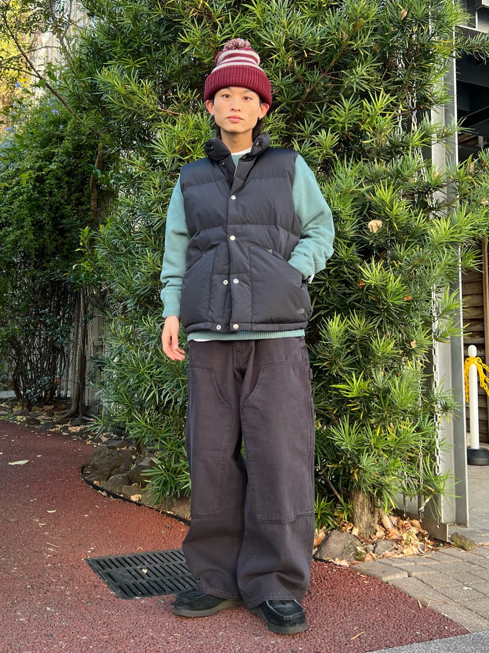H＞フェード ダブルニーパンツ フェード ダブルニー ダック ショーツ 