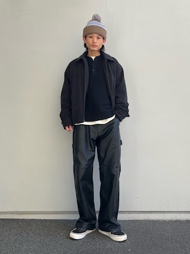 「アイテム（その他アウター）」を使った、わたしょさん（メンズ・166cm・20代）の冬コーディネート