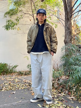 「アイテム（トップス）」を使った、わたしょさん（メンズ・166cm）の冬コーディネート