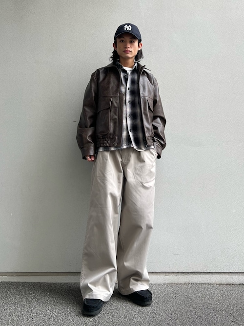 フェイクレザー フライトジャケット（ミリタリージャケット）｜JOURNAL
