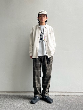 「アイテム（サンダル）」を使った、わたしょさん（メンズ・166cm・20代）の秋コーディネート
