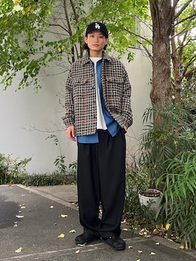 「アイテム（その他）」を使った、わたしょさん（メンズ・166cm）の秋コーディネート