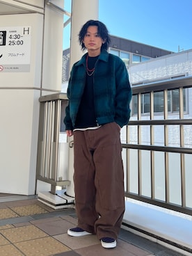 「アイテム（その他アウター）」を使った、わたしょさん（メンズ・166cm）の冬コーディネート