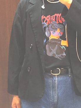 「Levi's（リーバイス）のアイテム（デニムパンツ、ブルー系）」を使った、蜂蜜レモンさん（メンズ・170cm）の秋コーディネート