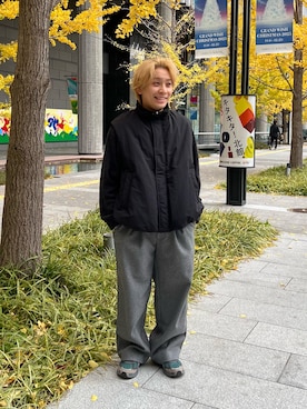 「アイテム（ダウンベスト）」を使った、sop_tsubasaさん（メンズ・167cm）の冬コーディネート