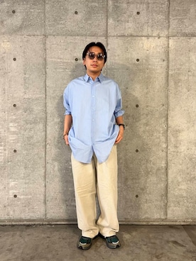 「アイテム（チノパンツ）」を使った、sop_tsubasaさん（メンズ・167cm）の夏コーディネート
