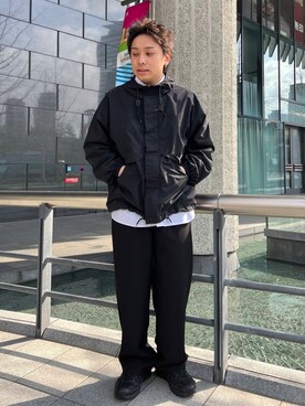 「SENSE OF PLACE by URBAN RESEARCH（センスオブプレイスバイアーバンリサーチ）のアイテム（ブルゾン）」を使った、sop_tsubasaさん（メンズ・167cm）の冬コーディネート