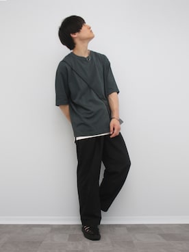 「リネン」｜みやーきさん（メンズ・171cm・20代）の夏コーディネート