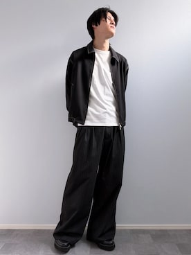 「アイテム（ブルゾン）」を使った、Yukiさん（メンズ・171cm）の夏コーディネート