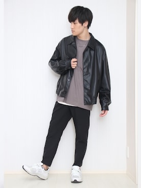 「ADRER（アドラー）の【ADRER】サイドジップレイヤードタンク（タンクトップ）」を使った、みやーきさん（メンズ・171cm）の秋コーディネート