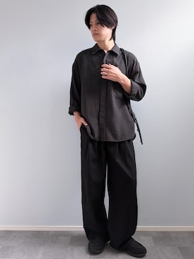 「LIDNM（リドム）のアイテム」を使った、Yukiさん（メンズ・171cm）の夏コーディネート