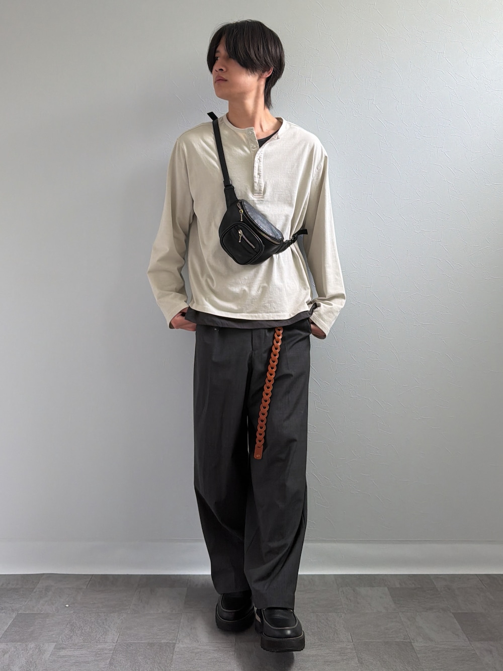 LIDNM（リドム）の「MERINO WOOL BAGGY SLACKS（スラックス）」 - WEAR