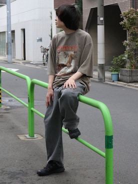 「Starting Over（スターティングオーバー）のアイテム（デニムパンツ）」を使った、StartingOver_officialさん（メンズ・175cm）の春コーディネート