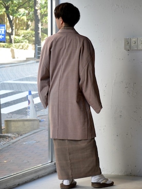 「着物」｜「アイテム（サンダル）」を使った、たいちゃんさん（メンズ・164cm）の冬コーディネート