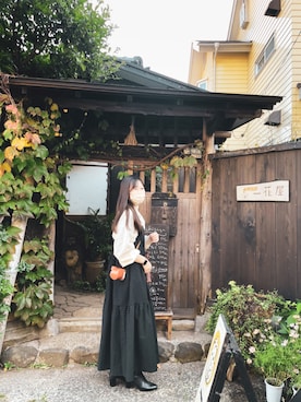 「earth（アース）のアイテム」を使った、kanさん（レディース・159cm）の冬コーディネート