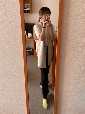 「RAY CASSIN（レイカズン）のアイテム（スウェットパンツ）」を使った、ぱ   むさん（レディース・164cm）の春コーディネート