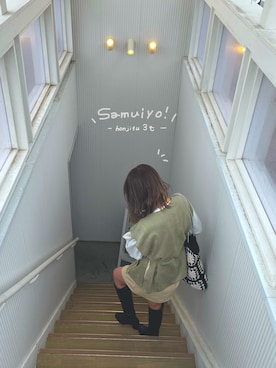 「INUOVO（イヌーボ）のアイテム」を使った、ぱ   むさん（レディース・164cm）の冬コーディネート