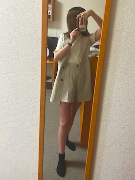 「RAY CASSIN（レイカズン）のアイテム（ベスト）」を使った、ぱ   むさん（レディース・164cm）の春コーディネート