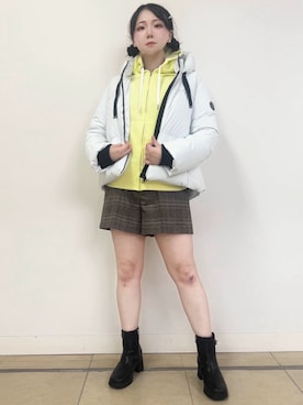 「アイテム（ダウンジャケット/コート）」を使った、あきさん（レディース・160cm・20代）の秋コーディネート