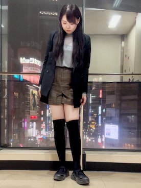 「アイテム（ソックス/靴下）」を使った、あき DRESSTERIOR 憂牡丹さん（レディース・160cm）の秋コーディネート
